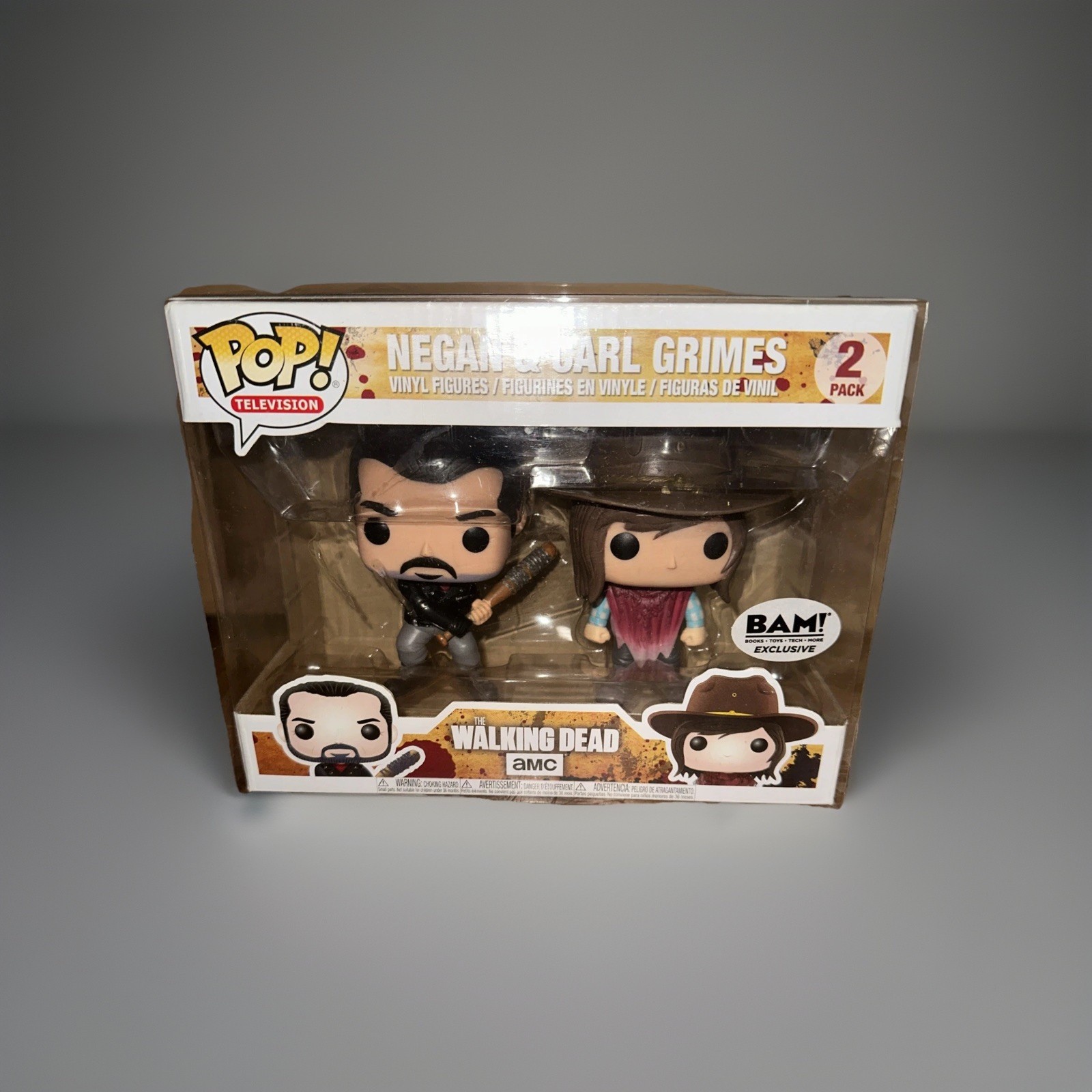 Funko Pop! Vinyl: The Walking Dead - 2 Pack- Negan & Carl - 