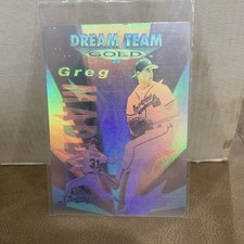 1995 SCORE DREAM TEAM GOLD DG11 HOLOGRAM CARD GREG MADDUX ATLANTA BRAVES PITCHER