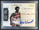 2010 National Treasures Wes Unseld All NBA Signatures Auto Autograph #/99