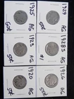 6 Circulated AG Buffalo Nickels 1920,1923,1925,1926,1928S,1929