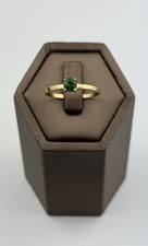 Teel Tourmaline 9ct Gold Ring , Vintage And H...