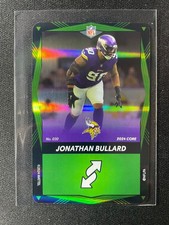 2024 NFL Uno Elite Jonathan Bullard Green FOIL #030 Vikings!!!