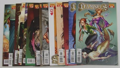 Damsels #1-13 FN/VF complete series + Giant Killer - Rapunzel & more fairy tales