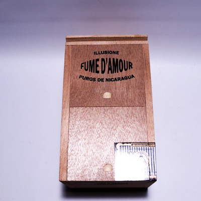 Illusione Fume D'Amour Clementes Empty Wood Cigar Box 7.5'' x 4.25'' x 4''