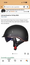 Retro Style Half Face Motorcycle Helmet
