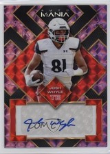 2023 Wild Card Mania Pro-Look Square Lavender Mosaic /25 Josh Whyle Auto 0wc9