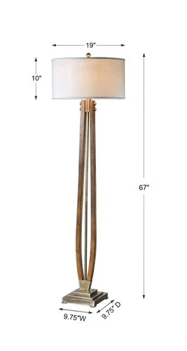 Boydton - 1 Light Floor Lamp Lamps Uttermost 28105 - Picture 8 of 9