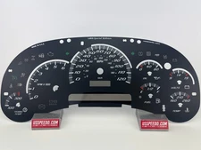 US Speedo Black Silverado/Sierra Gauge Face for Clusters 03-05 2500 Gas