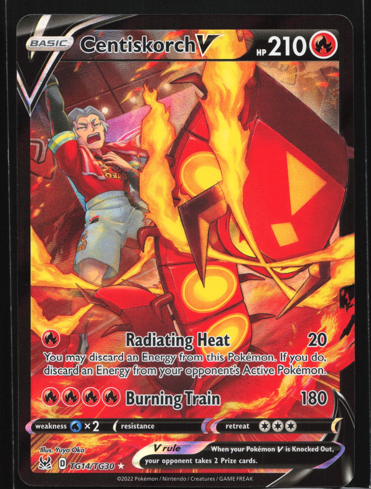 Centiskorch V TG14 SWSH11: Lost Origin Trainer Gallery Ultra Rare Pokemon Card