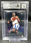 SHAWN KEMP Signed 1997 Metal #67 Card Beckett GEM MINT 10 Auto Seattle Sonics