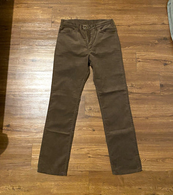Vintage Dead stock Levis 519 Brown Corduroy Pants 34/34 made in USA 1985