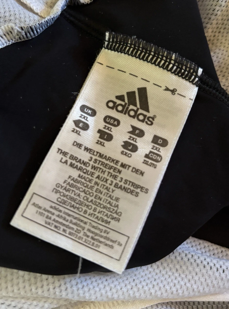 Adidas Cycling Bike Bib Shorts Size 2XL Made In Italy