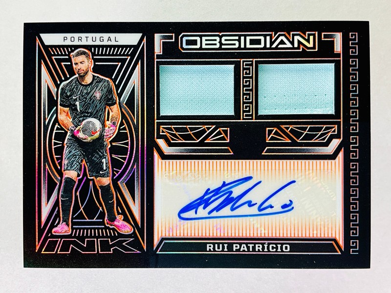 Rui Patricio Dual Patch Auto Numbered /99 Portugal Obsidian PORTUGAL ATALANTA