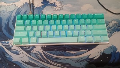 Custom Mechanical Keyboard, Thocky RK61 with Hand-Lubed Akko Silver V3 Pros
