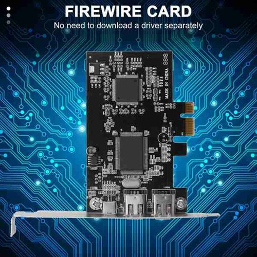 PCI Express X1 PCI-E FireWire 1394a IEEE1394 Controller Card 3 Port - Foto 7