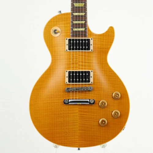 Used Gibson USA Gibson  Les Paul Classic Plus Trans Amber 1999 S/N 9 3984 Guitar