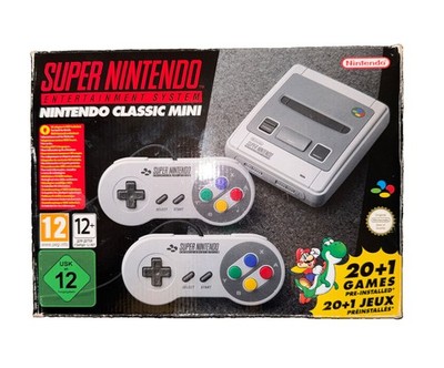 Super Nintendo Classic SNES Mini Konsole in OVP getestet Top Zustand OVP gut PAL