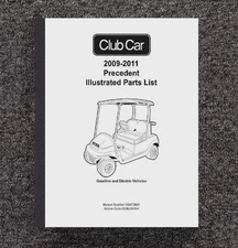 2009 2010 2011 Gas & Electric Golf Cart Service Parts Manual Club Car Prece 2602