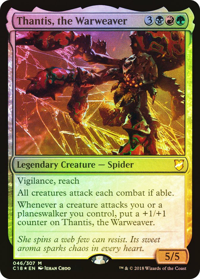 MTG FOIL Thantis, the Warweaver  - Commander 2018 #046