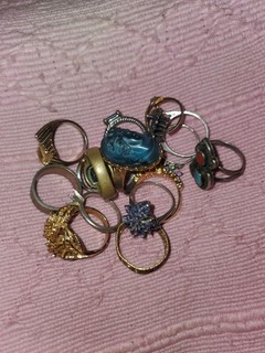 Large Lot Of Vintage Rings