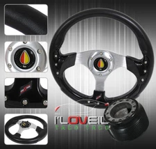 90-95 Miata Mx-5 Roadster 320mm Steering Wheel+ Adapter Hub+Advanced Horn Button