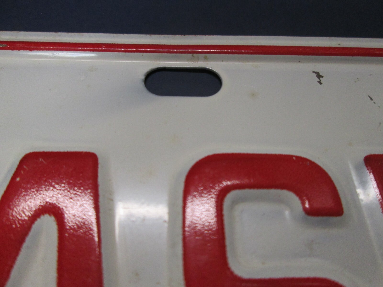 1973 ASHEBORO North Carolina License Plate. City Tag. 8527. Unused