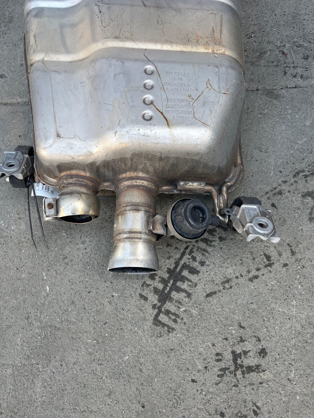 2014 FLYING SPUR BENTLEY Right Passenger Side Muffler - OEM
