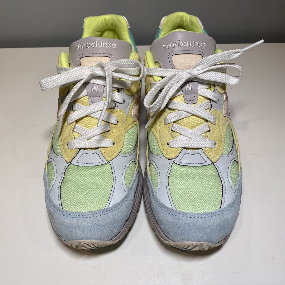 Size 9 - New Balance 992 Beige/Green/Yellow | eBay