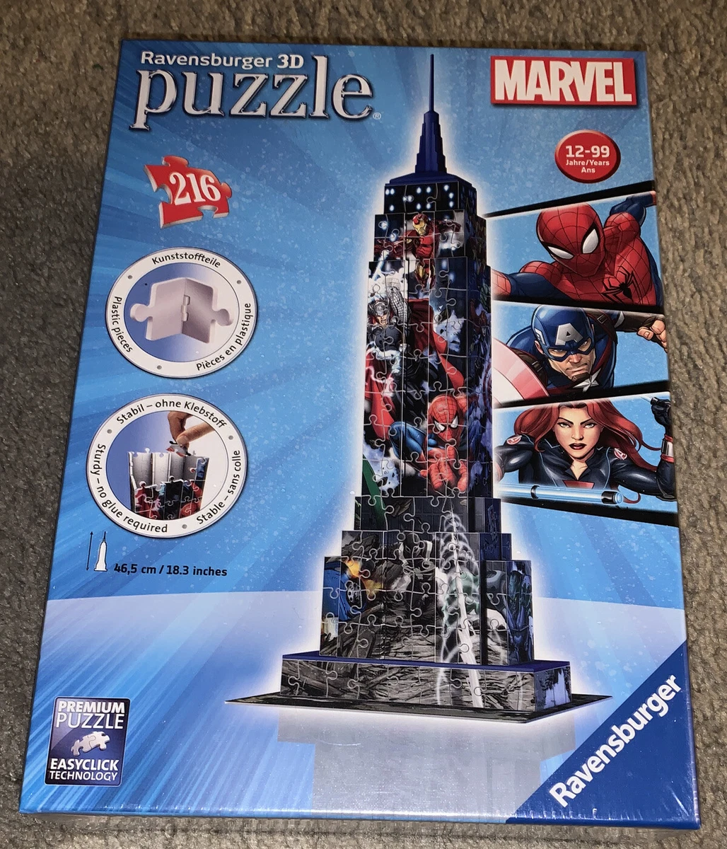 NEW Ravensburger 3D Puzzle~MARVEL Empire State Building~216 Pcs~No. 12 517  3