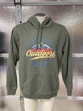 Eddie Bauer Outdoors Adventure Hoodie - Mens Large - Pullover Sweatshirt - Green