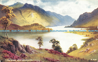 R469115 Thirlmere und Helvellyn Valentine Art Farbe Edward H Thompson