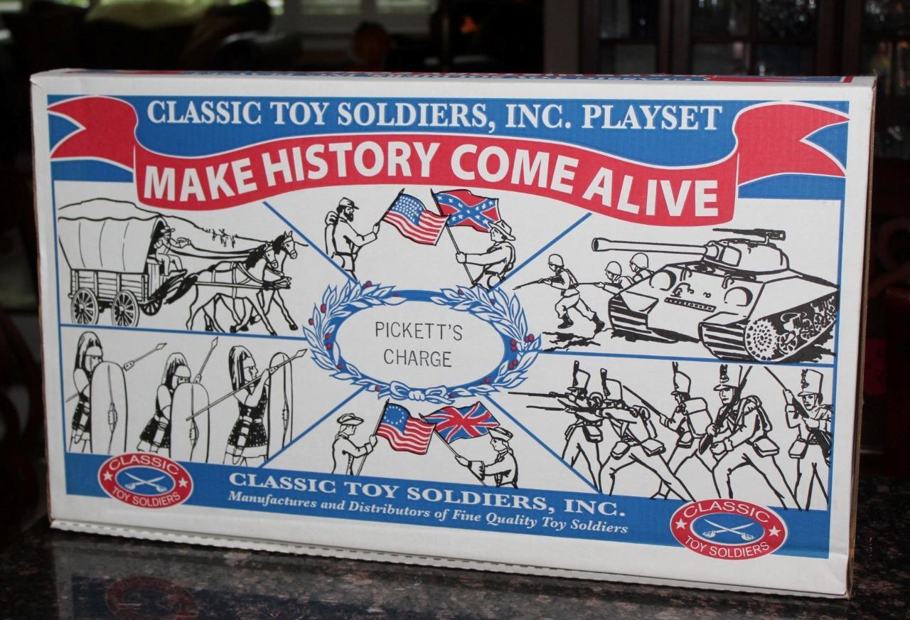 500pc Classic Toy Soldiers Pickett's Charge ACW Civil War Playset 54mm