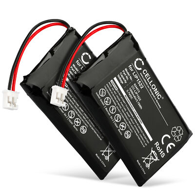2x Ersatz Akku für Sony CUH-ZCT2J CUH-ZCT2 CUH-ZCT2K Dualshock 4 V2 1000mAh 