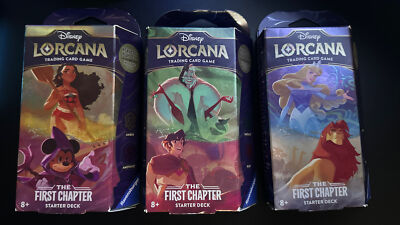 all disney lorcana starter decks Ravensburger TCG: The First Chapter - Amber & Amethyst Single-Player Deck | Engaging Gameplay | Over 200 Original Disney Artworks 11 damage tokens Is the first chapter starter