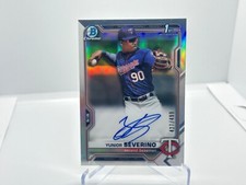 2021 Bowman Chrome 1st Yunior Severino Refractor Auto /499 Twins 