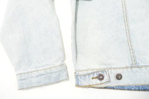 LAZER FADED BLEACHED BLUE XL TRUCKER DENIM JEAN JEANS JACKET MENS NWT NEW image 10