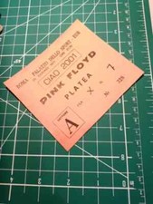 RIPRODUZIONE biglietto palasport roma the PINK FLOYD 20 giugno 1971