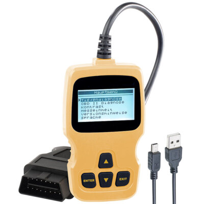 Lescars OBD2-Diagnosegerät mit XL-LCD-Display, für VW, Audi, Skoda und Seat