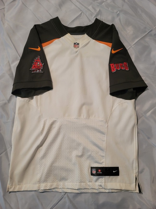 Vintage Tampa Bay Buccaneers Jersey Mens 44 NIKE NFL Authentic Sewn Blank
