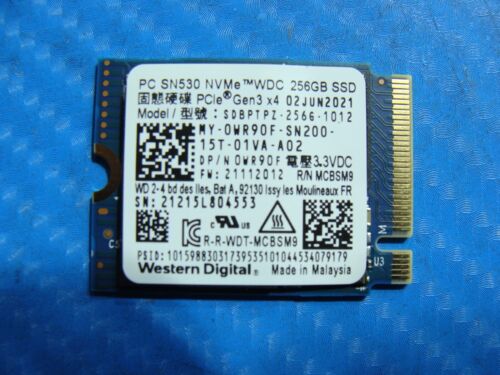 Dell 15 3511 Western Digital NVMe 256GB SSD SDBPTPZ-256G-1012 WR90F - Picture 1 of 2