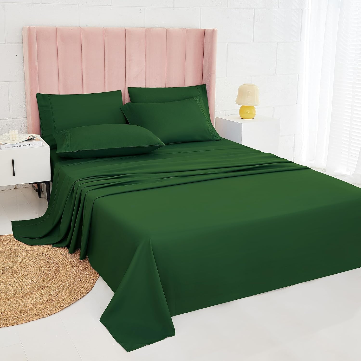 Probreathing Queen Sheet Set 6Pcs | 60% Microfiber 40% Rayon Derived from Bamboo