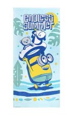 NEW Minions Endless Summer Beach Towel 28 in W X 58 in L  100% Cotton