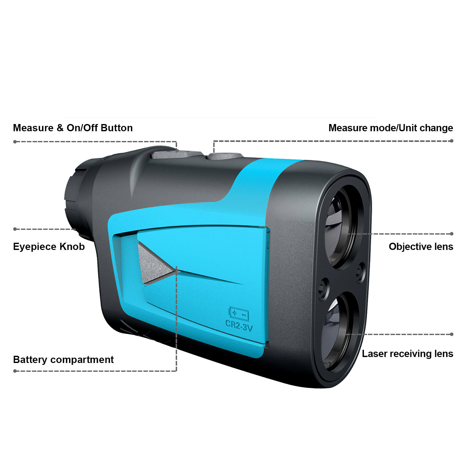 Mileseey 656Yards Laser Golf Range Finder Slope Compensation Fast
