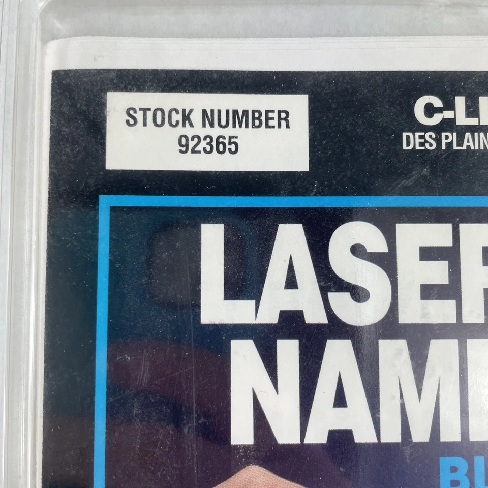 200 C-Line Pressure Sensitive Inkjet/Laser Printer Name Badges, Blue Border - Image 2 of 4