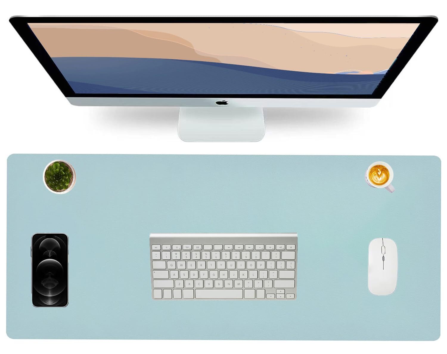 Desk Pad Protector Office Desk Mat Non-Slip Large Mouse Pad Waterproof Desk B...