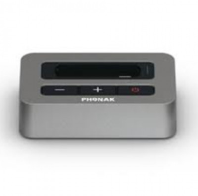 Phonak TVLink S Basestation - TV Adaptor w/ Compilot II, Audio Cabels & Charger