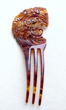 Unusual asymmetric hair comb Victorian - NO US IMPORT FEES