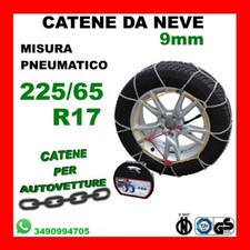 CATENE DA NEVE AUTO OMOLOGATE 9 MM MISURA PNEUMATICO 225/65 R17 - LFSL140