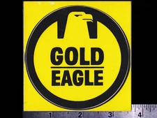 GOLD EAGLE Automotive Products - Original Vintage 1970's Racing Decal/Sticker