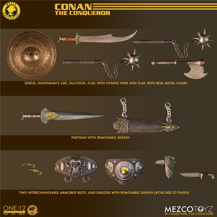 Mezco One:12 Conan the Barbarian The Conqueror Ver.Action Figure